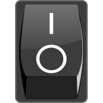 Switch on button vector image