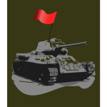 Tank T-34 1931 vector image