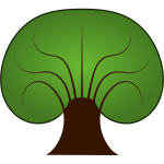 Tree vector drawing