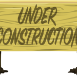 Under Construction Wood Sign
