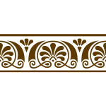 Brown decorative border