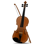 Violin vector drawing