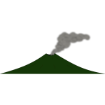 Vector image of cartoon lava