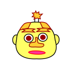 Cartoon character head animation