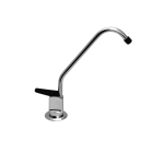 Photorealistic water tap in grayscale vector image