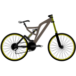 Mountain bike vector graphics