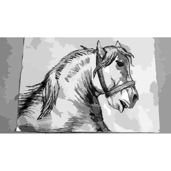 Horse Sketch Free Svg