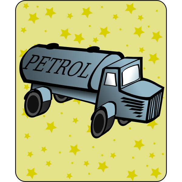 Tank truck cartoon icon