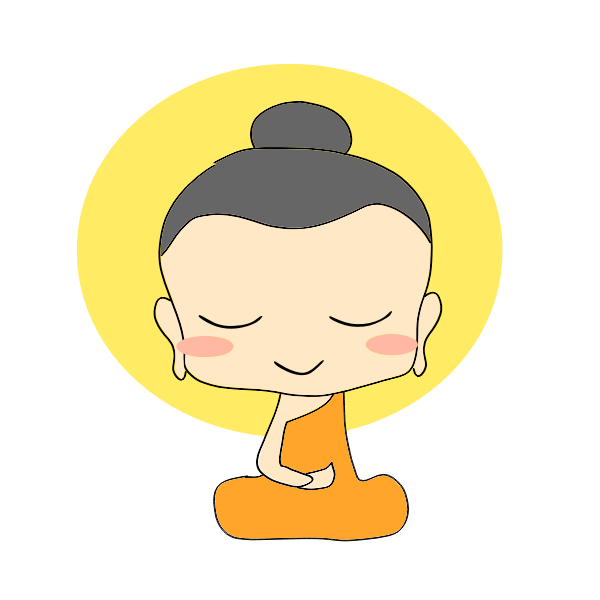 Little buddha girl vector