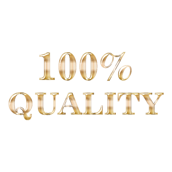 100 Percent Quality Typography Enhanced 2 No Background