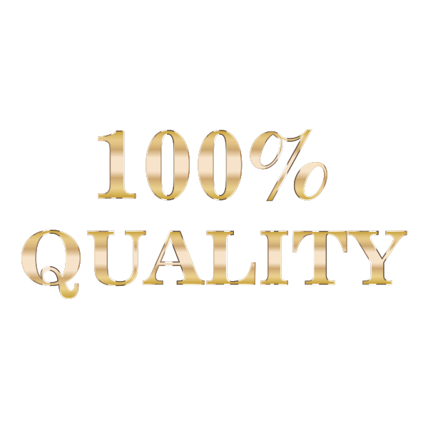100 Percent Quality Typography No Background