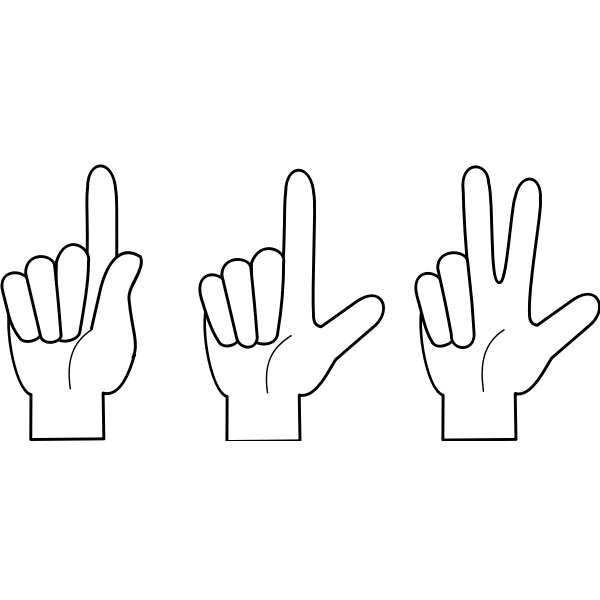 Three hands | Free SVG