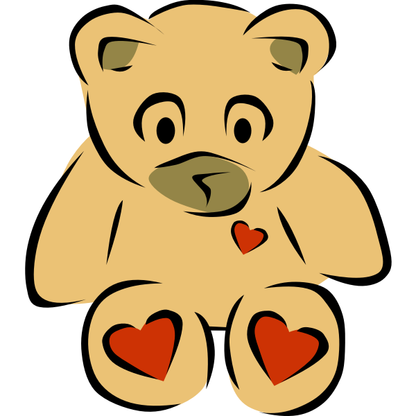 macho teddy bear clipart