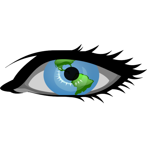 Global view vector image