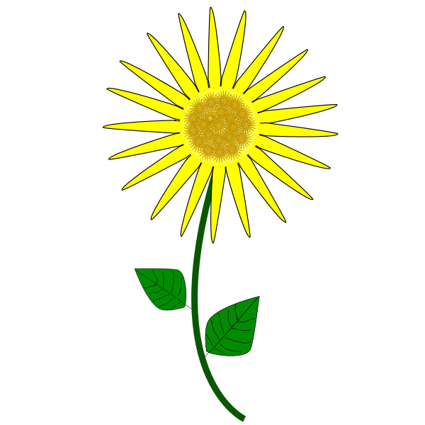 Flower, Sunflower | Free SVG