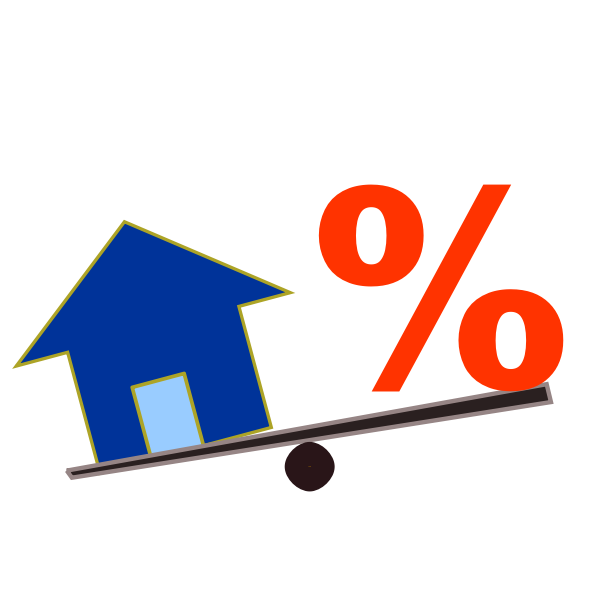 House price percentage - Free SVG