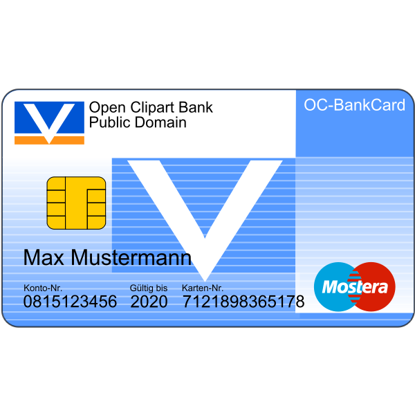 Bankcard with Text | Free SVG