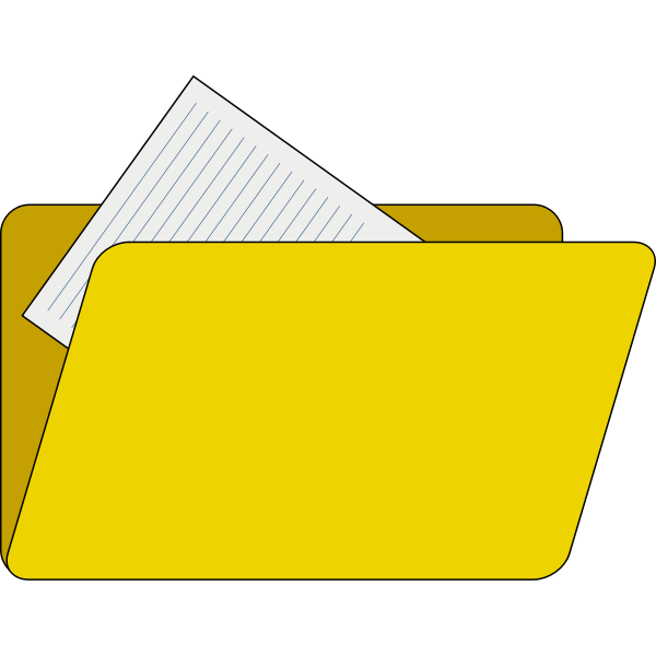 Folder with documents