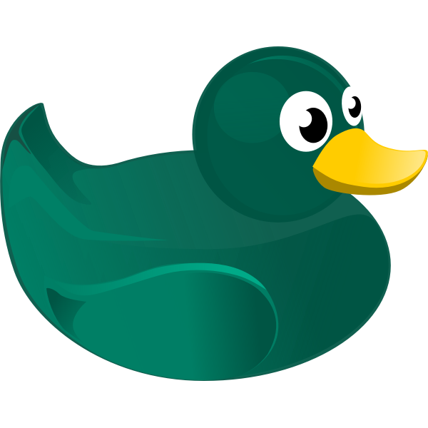 Rubber duck vector drawing