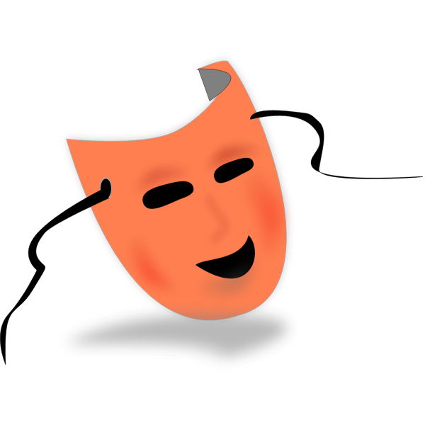 Color Halloween mask vector illustration