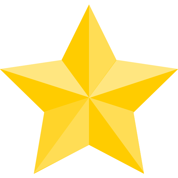 Yellow star icon Free SVG