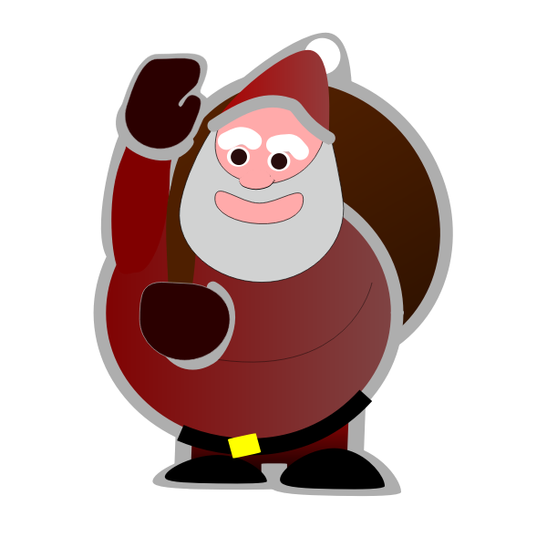 Sweet Santa Claus vector | Free SVG
