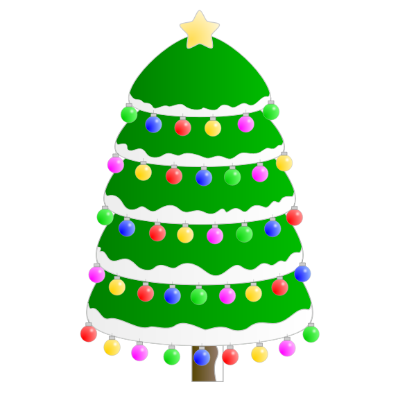 Christmas tree graphic vector