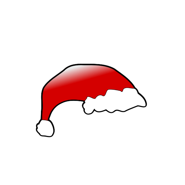 Red Santa Claus hat vector | Free SVG