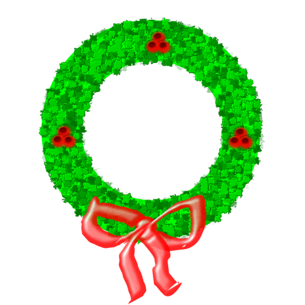 Download Christmas Wreath Vector Graphics Free Svg