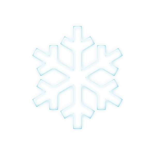 Vector graphics of pale blue snowflake symbol