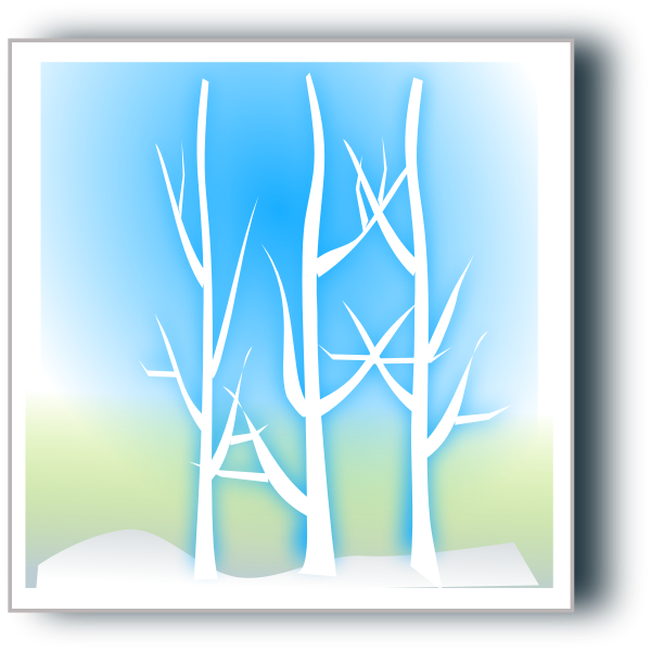 Winter vector landscape image