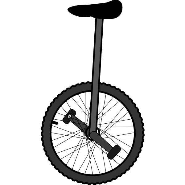 Unicycle clip art graphics