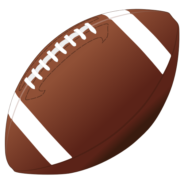 American football ball vector image - Free SVG