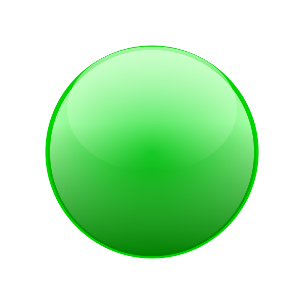 Round green button