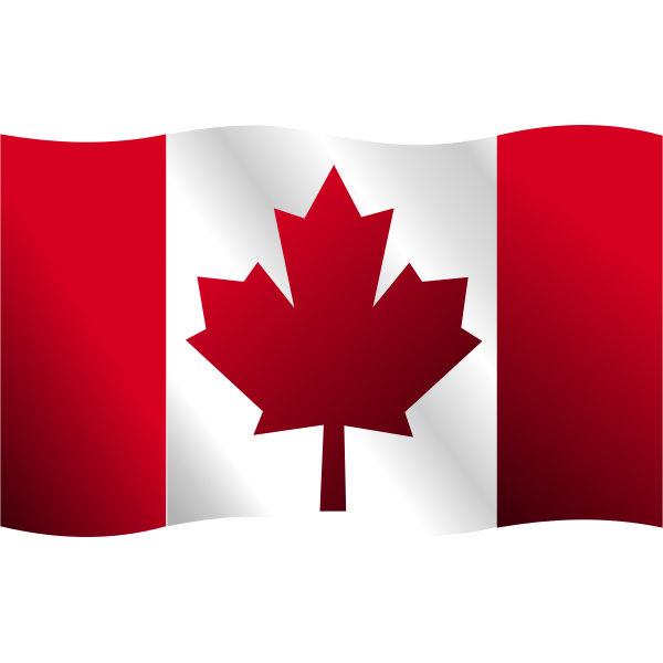 Download Canadian waving flag vector clip art | Free SVG