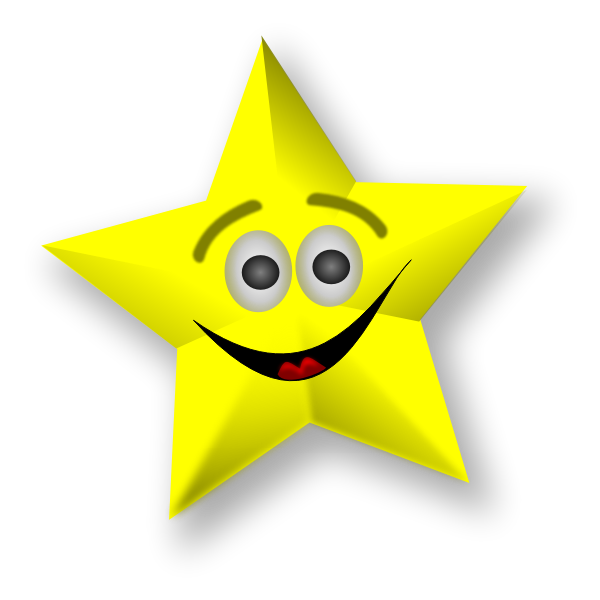 Smiling Star Vector Art