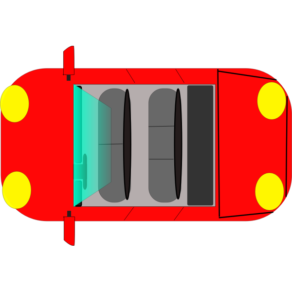 Vector graphics of sports car