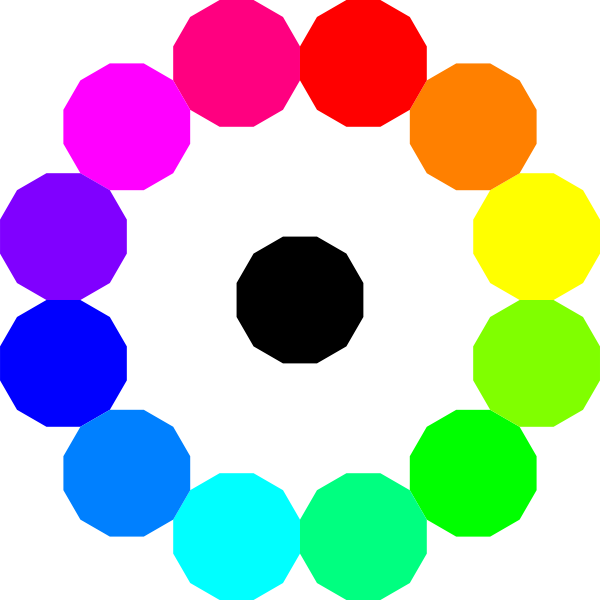 colorful dodecagons