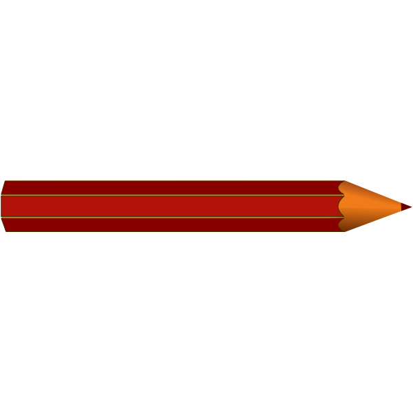 Red pencil vector clip art