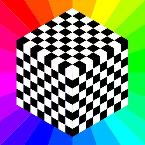 Cube chessboard
