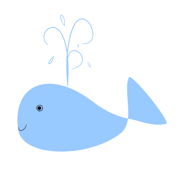 Blue whale vector