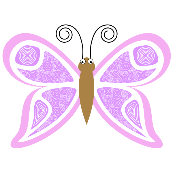 Pink butterfly image