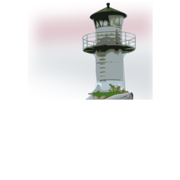 Color vector clip art of a lighthouse