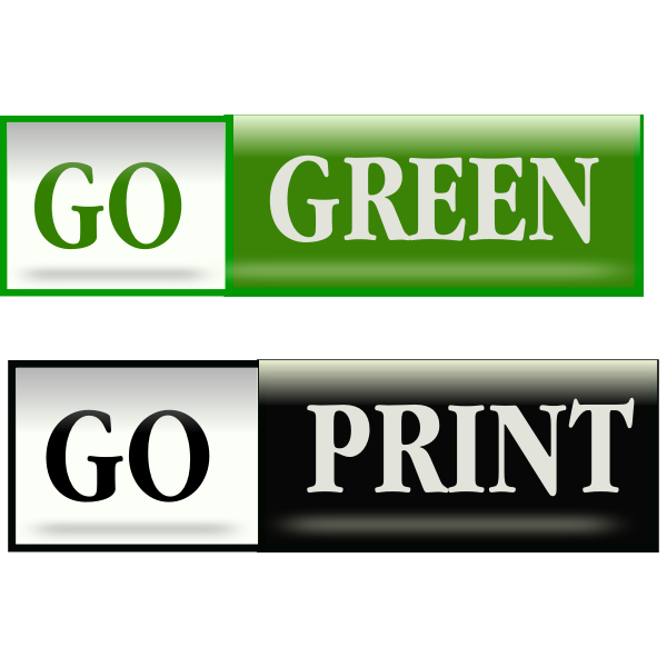 Go green bars vector image