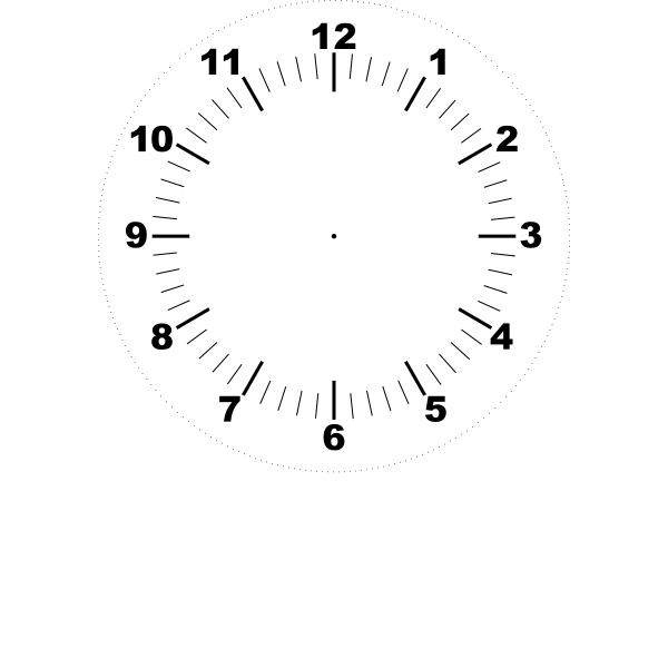 DIY clock face | Free SVG