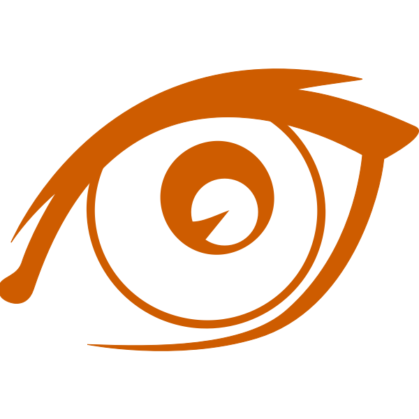 Simple orange eye