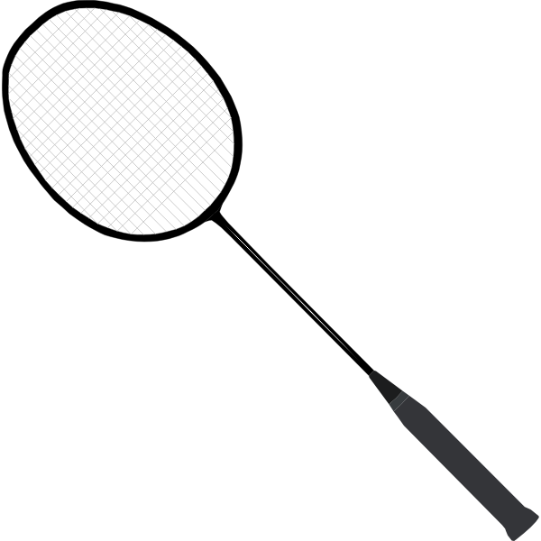 Badminton racket (with strings)