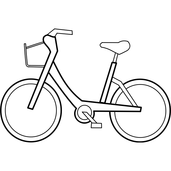 Bicycle vector outline