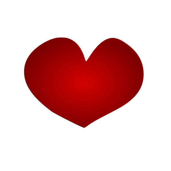 Red heart vector image