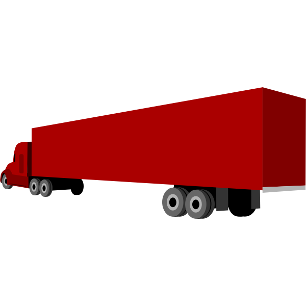 Download Truck and trailer vector clip art | Free SVG